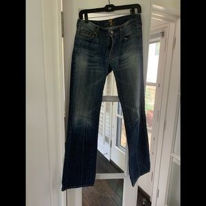 Wide leg For All Mankind boyfriend jeans